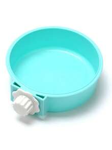 不锈钢宠物碗，适用于猫狗，防溢悬挂设计固定在笼子上，单碗用于盛放食物/水，不锈钢材质，易于安装和拆卸，防止泄漏和地板脏乱，适用于笼养宠物，适合中小型猫狗