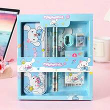 Sanrio Sanrio Stationery Gift Set For Boys And Girls, Includes Pencils, Erasers, Sharpeners, Kuromi, My Melody, Hello Kitty, Ideal Birthday, Back To School, Halloween, Christmas, Thanksgiving Gift For Kids (Assorted Patterns And Colors Due To Production Batch Differences)
