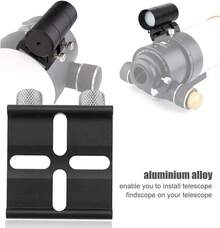 Teleskophalterung, Teleskop-Sucherhalterung Schwalbenschwanz-Schlitzplatte Rillenschraubenzubehör für Anfänger, Nettes Zubehör für Sternbeobachtungsliebhaber