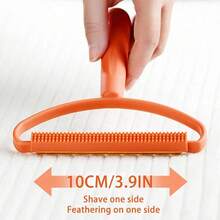 1pc Double-Sided Pet Hair Removal Brush, Effortless Pet Hair Remover - Portable Hair Remover Professional Version, Powerful Hair Remover Suitable For Carpets, Car Mats, Blankets, Clothes, Furniture, Fast And Deep Cleaning Solution, Easy To Remove Dog And Cat Hair, Easy To Clean Hair Scraper, Ideal Choice For Pet Owning Families