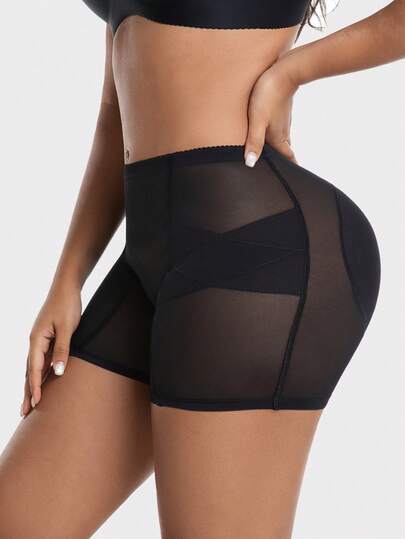 1 Stück Damen Gepolsterte Fake Po Taillenhose mit niedriger Taille, atmungsaktives Material, Bauchkontrolle, sexy und modische Po-Lifting Formwäsche