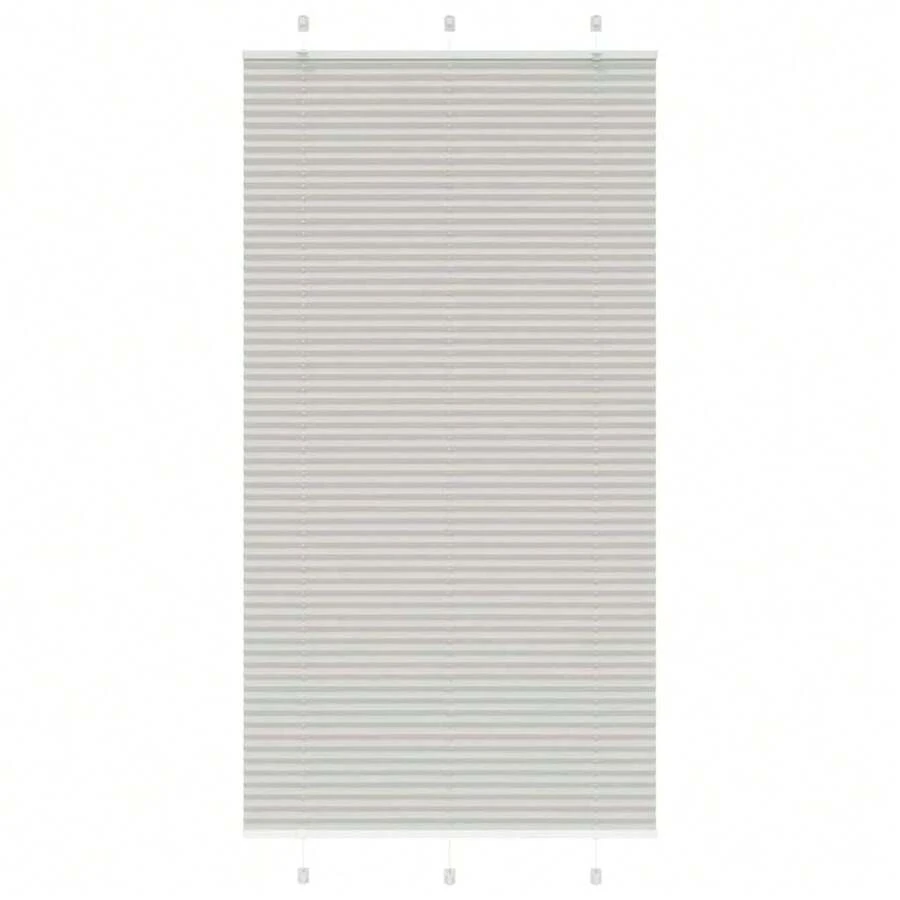 Tenda plissettata grigio chiaro 110x200 cm larghezza tessuto 109,4 cm - Grigio Chiaro - Visualizzare 1