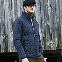 Mens Richmond Diamond Quilted Jacket (Deep Navy) - Blue - View 4