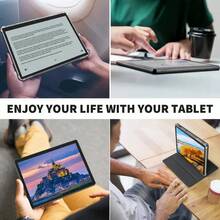 W&O 10-Inch Android 15 Tablet, Quad-Core Processor, 8GB (3GB + 5GB Expansion) RAM + 256GB ROM, HD IPS Display, Dual Cameras,  8000mAh Battery, Bluetooth, WiFi Tableta,Birthday/Christmas/New Year/Best Gift For Relatives And Friends - 金色 - 查看 8