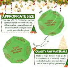 Christmas Gift Exchange Dice Game - Party Game Toy For Holiday Gatherings & Family Fun