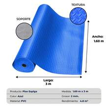 VINILMAX Plastic Flooring - Electric Blue - View 7