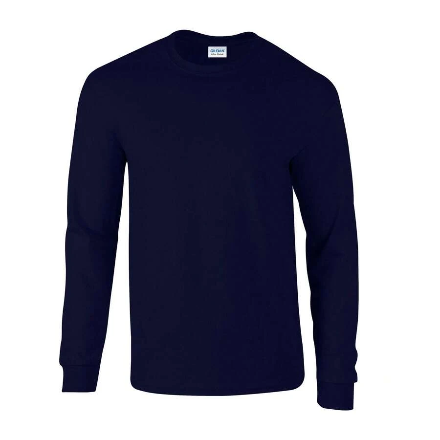 Gildan Unisex Adult Ultra Cotton LongSleeved TShirt (Navy) - Navy Blue - View 1