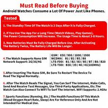 LOKMAT APPLLP 6 PRO 智能手表，配备 2.02 英寸高清屏幕、高清双摄像头，兼容安卓和 iOS 系统，支持 2G/3G/4G/5G SIM 卡，支持独立通话、移动数据、Wi-Fi、APP 通知、提醒、第三方应用下载，运行安卓系统。 - APPLLP 6 PRO - 查看 4