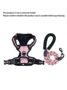 2pcs Reflective Dog Harness And 1.5 Meter Leash Breathable Pet Harness For Large And Small Medium Dogs And Cats Puppy Chest Vest Dog Walking Leash And Harness Set Accessories