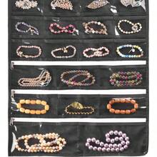 Hanging Jewelry Organizer, Accessories Organizer, 80 Pocket Organizer Holding JewelriesBeige