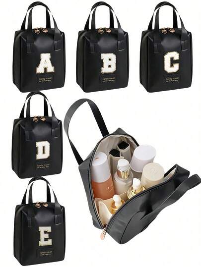 1pc Large Capacity Makeup Bag, PU Leather Handbag, Letter (A-Z) Organizer Bag, Multi-Functional Toiletry Bag, Portable Travel Storage Bag, Cosmetic Storage Box, Waterproof Bathroom Storage Bag, PVC Makeup Brush Holder Pouch, Storage Bag For Pens, Eyeshadow Brushes, Sanitary Napkins, Lipstick, Makeup Pencils, Eyeshadow Palette, Eyeliner, Lip Gloss, Skincare, Toothbrush Cup, Soap, Shampoo, Comb, Watch, Phone, Necklace, Jewelry, Digital Products, Summer Promotion,Makeup Bag,Make Up Bag,Makeup Bags,Cosmetic Bag,Makeup Organiser,Travel,Makeup Pouch,Bag,Vanity,Make Up Pouch,Travel Essentials,Pouch Bag,Travel Essential,Vanity Accessories,Small Makeup Bag,Makeup Pouch,Cosmetic Bag,Travel Essential,Large Capacity,Large Makeup Bag,Christmas Gifts,Pouch,Travel,Gifts For Women,Women's Necessaire,Travel Essential,Pouch,Clutch / Small Handbag,Necessaire,Makeup Organizer,Makeup Organize,Pouch,Brush Holder,Mini Pouch,Large Capacity Pouch