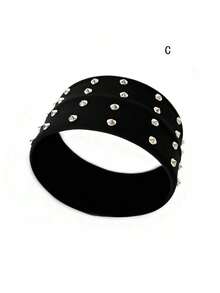 1 pieza de nueva diadema con remaches de moda, adecuada para usar durante viajes, correr y actividades de fitness. Accesorios para el cabello de invierno, banda para el cabello elegante para mujeres, pañuelos elegantes