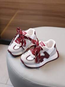 1 Pair Comfortable & Fashionable Casual Slip-On Outdoor Sports Shoes With Protective Toe Cap, Suitable For Babies All Seasons