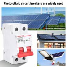 2 Poli (2P) Interruttore di circuito solare CC con protezione da sovraccarico e cortocircuito - Interruttore di circuito industriale pesante montato su guida DIN, adatto per pannelli solari, sistemi di energia rinnovabile, telecomunicazioni - Compatibile con 6A/16A/20A/32A/40A/50A/63A - Senza fusibile richiesto, design compatto, struttura durevole, specializzato in ingegneria elettrica