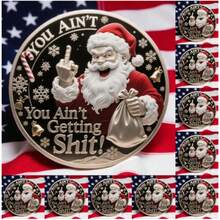 Novo Enfeite Acrílico Pendente de Árvore de Natal da Série Engraçada do Papai Noel