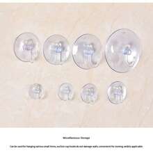 (5cm) Clear Plastic Suction Cup Hooks - Securely Fastened, Waterproof And Durable - Suitable For Windows, Glass, Shower, Bathroom And Kitchen Walls - Perfect For Daily Use, Festivals, Parties And Carnival Decorations