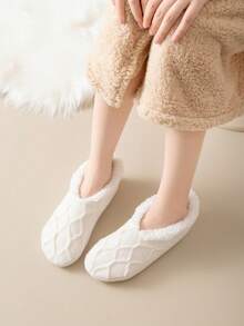 1 par de calentadores de piernas con forro térmico, calentadores de piernas gruesos y antideslizantes para mujer, para invierno