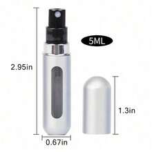 5ml Refillable Perfume Atomizer Spray Bottle, Single Pack, Shiny Pink Fragrance Bottle Sprayer Pump Storage Container For Travel, Living Room, Bedroom, Bathroom Home Decor, Wedding, Party, Birthday, Men's Gift, Mom Dad Friend, New Year, Accessory, Fun Gift - Nhiều màu - Xem 3