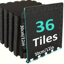 LOVEWE 36pcs EVA Interlocking Floor Mats, 12"X12" Puzzle Foam Tiles, Cushioned Exercise Mats For Home Gym Flooring & Workout Area, Gym Floor Mat, Treadmills For Home Exercise, Treadmill Walking Pad, Workout Mat, Gym Mats, Gym Mat, Treadmill Mat, Exercise Area Flooring, Seamless Setup, Modular Flooring, Lightweight Mats, Nonslip Surface, Fitness Flooring, Workout Enthusiasts, Gym Owners