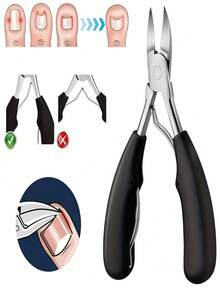 1/3 Stücke Set: Nagelknipser in Adlerkrallen-Form, Eingewachsener Nagelknipser, Zehennagel-Knipser, Nagelknipser, Nagelrand-Knipser, Nagelhautentferner, Schräger Nagelknipser, Eingewachsener Nagel-Trimmer, Zehennagel-Knipser, Pflegeartikel, Fußnagel-Knipser für Nagelstudios, ergonomisches Design, scharf, vertikaler Griff, mit Schutzhülle, geeignet für dicke Nägel, Nagelknipser, Eingewachsener Nagel-Schneider, Nagelknipser, für Zuhause und Nagelstudio-Nutzung