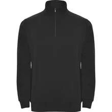 Roly Mens Aneto Quarter Zip Sweatshirt (Solid Black) - Black - View 1