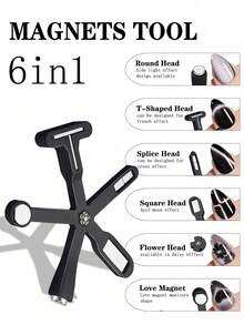 这款六合一多功能磁性工具专为猫眼美甲凝胶、美甲设计和打造亮泽效果而设计。它是圣诞节、万圣节和派对期间馈赠亲朋好友的绝佳礼物，也是打造各种美甲造型的必备利器。 - 彩色 - 查看 3