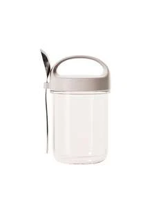 1pc Overnight Oats Container (With Spoon And Lid), 1pc Yogurt Bottle, Airtight Glass Food Storage Jars, Breakfast Yogurt Cup, Cereal Container, Cup, Glass Containers, Storage Jars, Dust-Proof And Leak-Proof, Lid With Handle - Multicolor - View 16