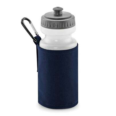 Quadra Water Bottle And Fabric Sleeve Holder (French Navy)