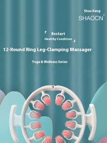1 Stück neue Beinring-Klemmrolle, Wadenmassagegerät, Taillenmassage, neuer Hersteller 12-Rad Fitness Yoga, ein guter Helfer zum Entspannen der Haut
