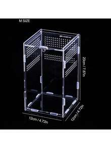 Acrylic Breeding Box Spider Breeding Box Reptile Breeding Box, Assembled Reptile Breeding Box, Breeding Box, Reptile Breeding Tank - Multicolor - View 3