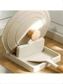 1pc Foldable Kitchen Pot Lid Holder Rack, Suitable For Pots, Lids, And Cutting Boards, Kitchen Organization And Storage