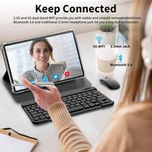 Bml A9 5G Lte Tablet Wi-Fi 512GB 12GB RAM 10.1 Inch Screen With Pen Cover Wireless Bluetooth Keyboard And Ultra-Thin Stand - màu đen - Xem 3