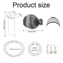Fashion Grandma Wig Cosplay Set-Suitable For Masquerade Balls And Masquerade Parties-Very Suitable For Cosplay And Celebrations, Wig Accessories Are Suitable For Cosplay, Halloween Theme Parties-Anime Hairstyles, Halloween Costumes, Durable Materials, A Must For Cosplay Lovers - Multicolor - View 2