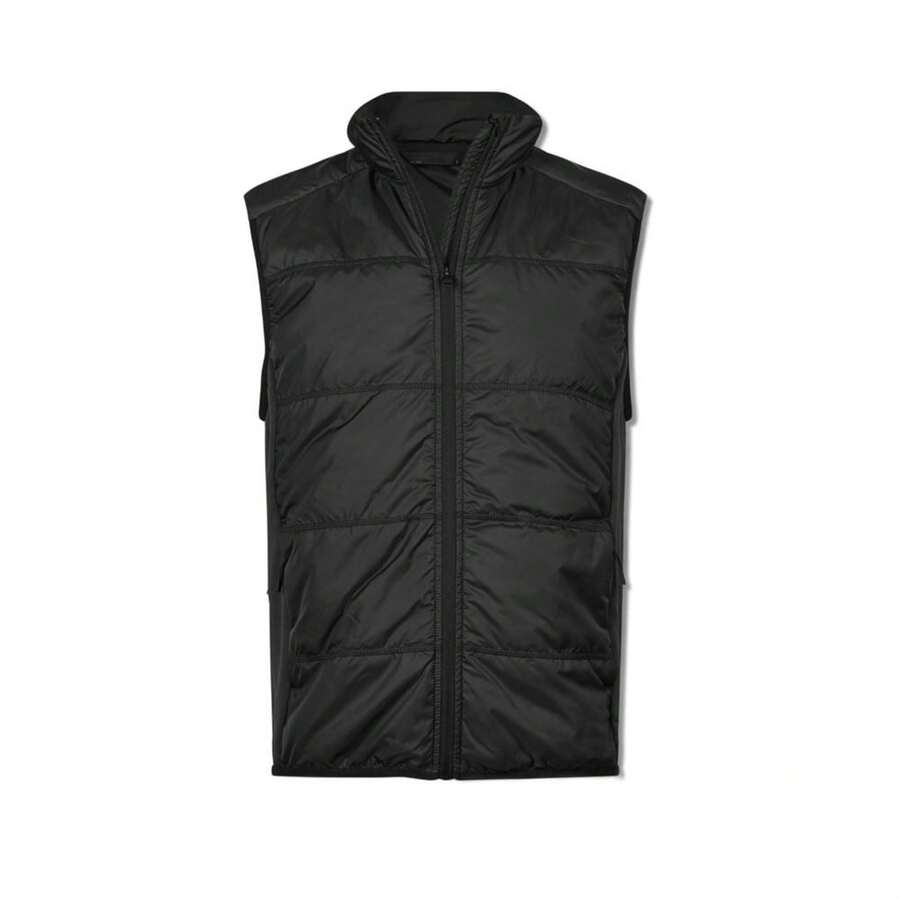 Mens Hybrid Stretch Body Warmer (Black) - Coffee Brown - View 1