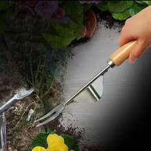 1pc Stainless Steel Manual Weeding Tool, Hand-Operated Root Removal Tool For Dandelions And Weeds, Efficient Gardening Puller For Home, Yard, Lawn, Patio