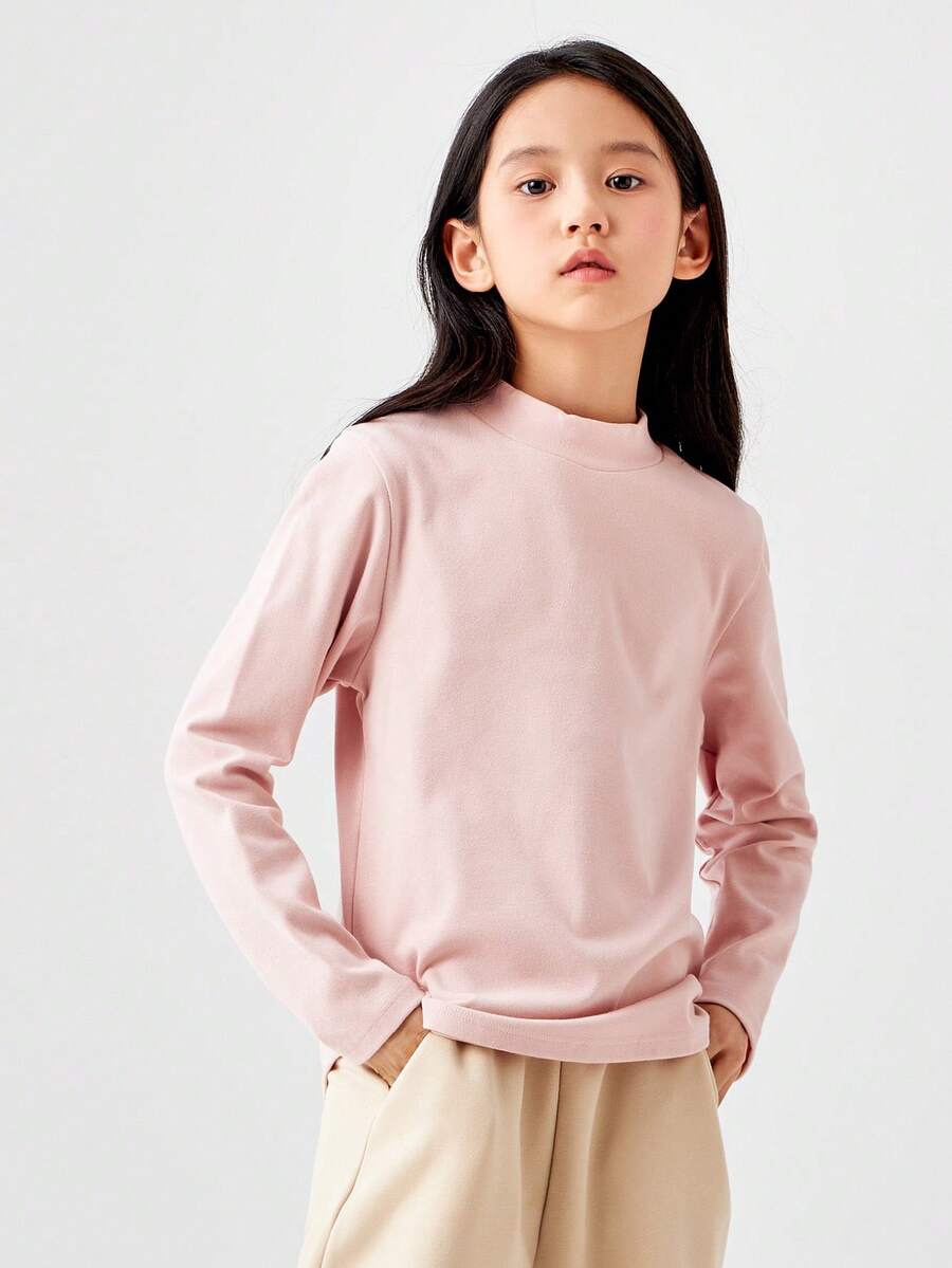 Balabala Maglietta a maniche lunghe invernale per ragazze pre-adolescenti, strato base morbido ad alto collo per ragazzi e ragazze