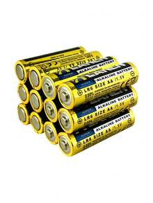 1.5V AA+AAA 碱性电池，电压稳定，持久耐用，适用于无人机、玩具、手电筒、剃须刀、钟表、门铃、遥控器、无线鼠标、灯串、圣诞装饰。一次性电池，不可充电 - 多色 - 查看 4