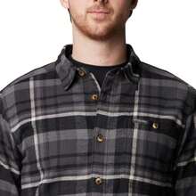 Columbia Pitchstone Heavyweight Flannel II Long Sleeve Shirt - Men's |  | Men Outdoor Hoodies & Sweatshirts - 黑色多格子 - 查看 6