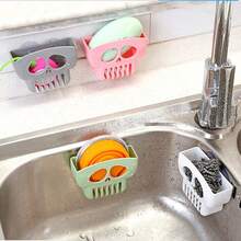 1pc Halloween Skull Suction Cup Wall Sponge Holder - Convenient For Cleaning And Organizing Dish Sponges And Cloths, Skull Storage Rack, Sink Organizer, Sponge Holder, Suitable For Bathroom And Kitchen, Plastic Brush Storage Box