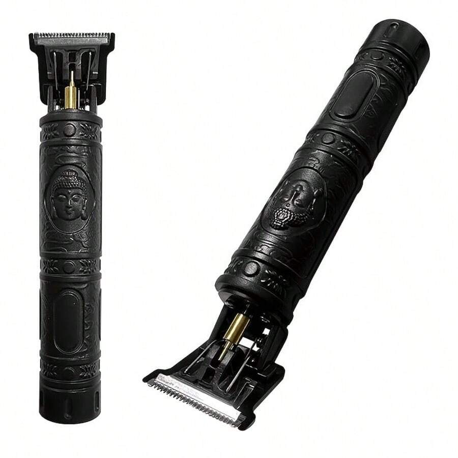 OBOVAY Portable Retro Carved Electric Shaver, USB Charging Travel Trimmer, Small And Convenient, With USB Charging Cable, Lithium Rechargeable Battery 300mAh, For Travel