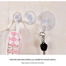 (5cm) Clear Plastic Suction Cup Hooks - Securely Fastened, Waterproof And Durable - Suitable For Windows, Glass, Shower, Bathroom And Kitchen Walls - Perfect For Daily Use, Festivals, Parties And Carnival Decorations