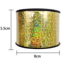 Panglică holografică 1 buc - 100 m, șnur pentru baloane, panglică pentru legat baloane, accesorii pentru decorarea baloanelor, panglică pentru baloane, panglică colorată, legături pentru împachetat cadouri, decor de Crăciun și sărbători