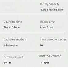 OBOVAY 1pc Vintage Engraved Electric Trimmer, Can Trim Body Hair, Compact & Portable Design, With USB Charging Cable, Suitable For Travel, 300mAh