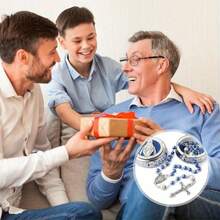 6mm Glass Bead Rosary With 8mm Our Father Beads, Catholic Chain In  Metal Gift Box - Blue - View 10