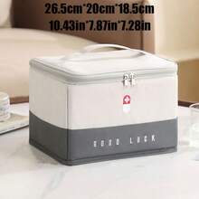 1 حقيبة تخزين طبية متعددة الوظائف، حقيبة إسعافات أولية محمولة للسفر، طقم إسعافات أولية للطوارئ المنزلية، صندوق إسعافات أولية كبير السعة، حاوية أدوية علاجية، حقيبة تخزين محمولة، مناسبة للمنزل والسفر والتخييم والمغامرات الخارجية، هدية رائعة للعائلة