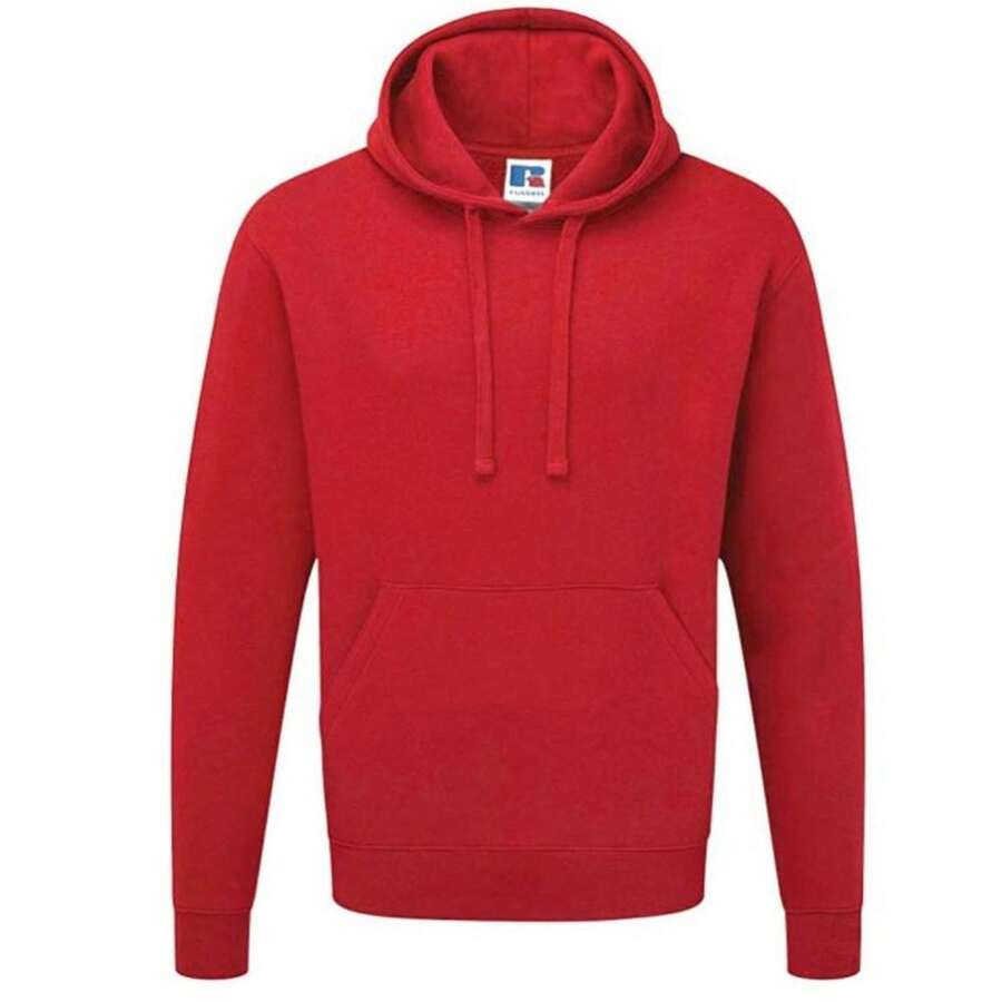 Colour Mens Hooded Sweatshirt / Hoodie (Classic Red) - Red - View 1