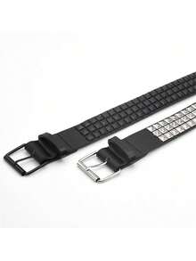 方扣金属铆钉腰带，适合搭配裤子 - 彩色 - 查看 10