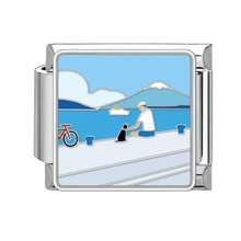 1/5/10/20/30/50pcs Stainless Steel Modular Bracelet Components, Romantic Starry Night Sky Series, DIY Detachable Bracelet Spring Cube