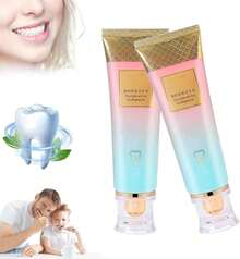 Pasta de dientes blanqueadora intensiva Slipasikao con niacinamida, 2 piezas, 100ml, sin flúor, probiótica, protección de encías, aliento fresco, protección caries, restauradora, blanqueamiento rápido - 1 pieza - Ver 1