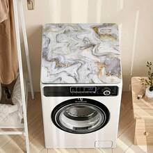 1pc, Washing Machine Dust Cover Pad,Dry Bathroom Drain Pad And Placemat For Tableware Marbleized Pattern, Perfect For Washing Machine Dust Cover Mat, Washstand Drain Pad, Soft Faucet Absorbent Mat, Washstand Cup Mat, Kitchen Accessories, Bathroom Accessories